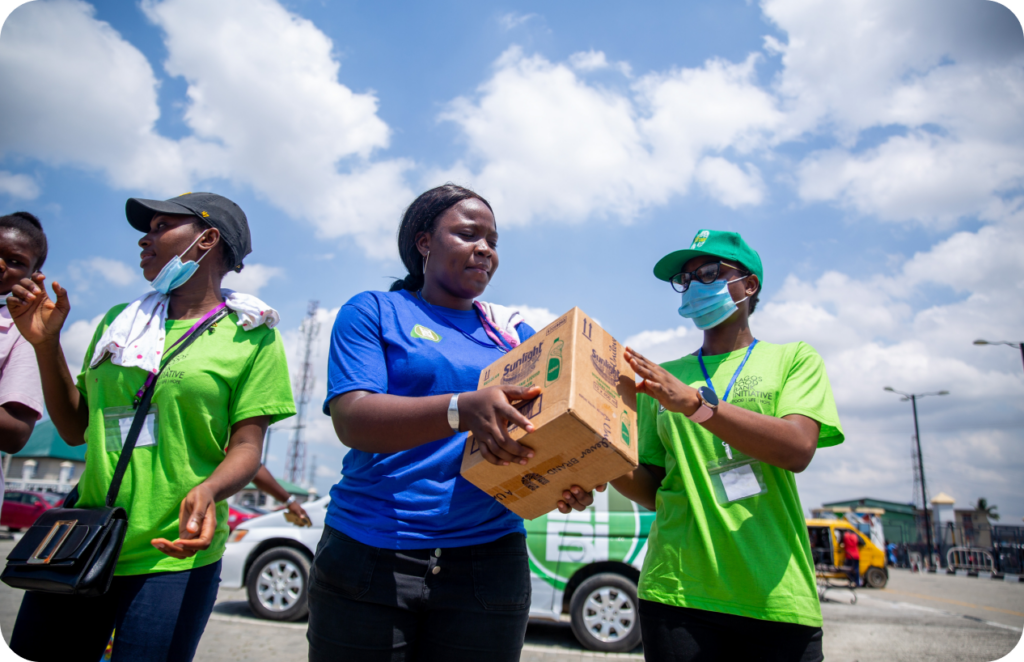 Charity workers