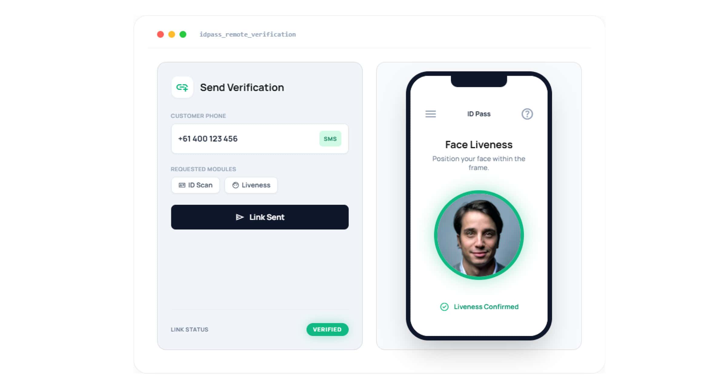 I'd Pass Program ID Pass – Self Customer Identity Verification